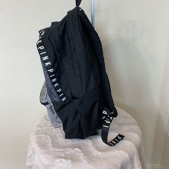 PINK Black/White & Grey Backpack - Picture 4 of 13